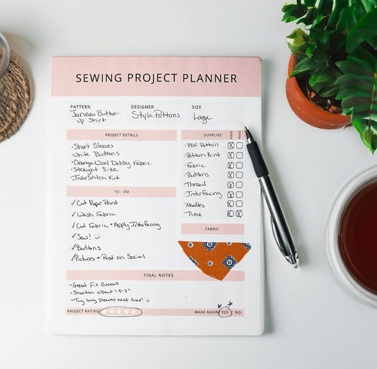 Sewing Project Planning Notepad