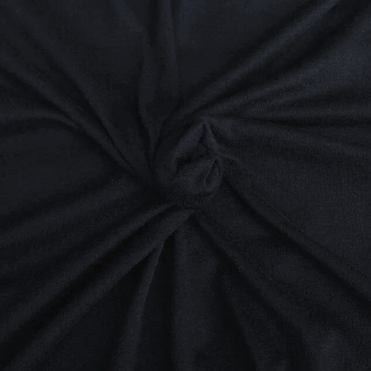Black Jersey Rib Knit - 3 Yards