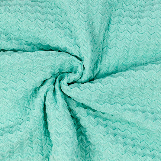 Cyan Raised Texture - 3 Yards