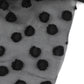 Black Jacquard Dot - 3 Yards
