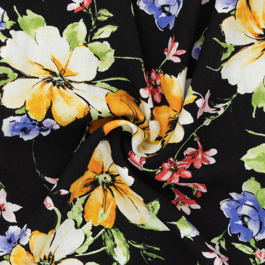 Rayon Slub Woven Print - 3 Yards