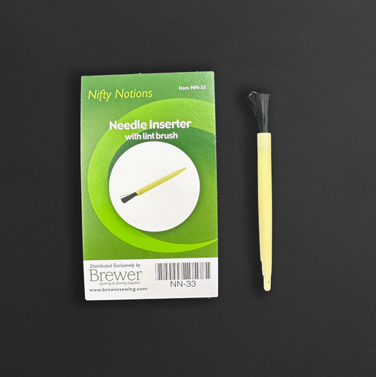 Needle Inserter with Lint Brush
